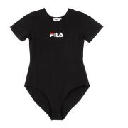 Yuliana Crew-neck Bodysuit Sort