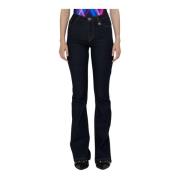 Slim Fit Flared Hem Jeans