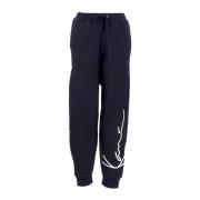 Signature Wide Fit Sweatpants Sort