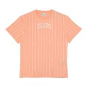 Pinstripe Tee Apricot/Hvid Kortærmet T-shirt