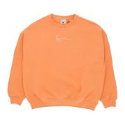 Orange Crewneck Sweatshirt med Kani Logo