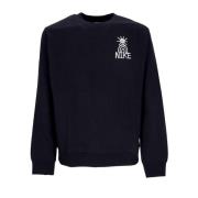 Sort/Hvid Crewneck Sweatshirt