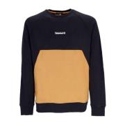 Sort Crewneck Sweatshirt Cut&Sew Stil