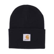 Sort Akryl Watch Hat Beanie