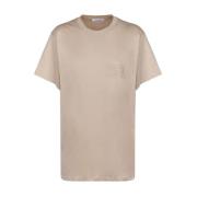 Broderet Logo Beige T-shirt