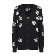 Sort Cardigan Sweaters med Knapper