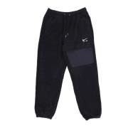 Vinter Fleece Tracksuit Bukser Sort/Hvid