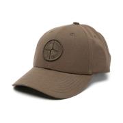 Brun Bomuld Baseball Hat med Logo