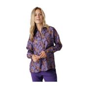 Lilla Print Bluse