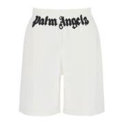 Logo Print Sporty Bermuda Shorts