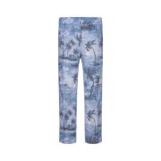 Blå Sunset Print Joggers