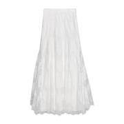 Blonde Flared Bridal Maxi Skirt