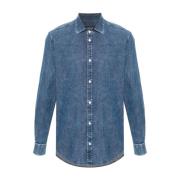 Denim Button-Up Skjorte