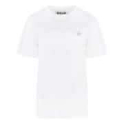 Ribbet Bomuld Crew-Neck T-shirt