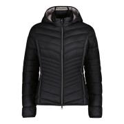 Sporty Quilted Hooded Jacket