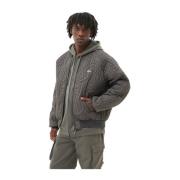 Bomber Quilted Gunmetal