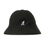 Sort Bermuda Bucket Hat Casual Stil