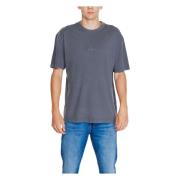 Sort Rund Hals T-shirt