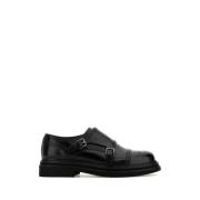 Sorte Monk Strap Lædersko