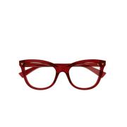 Rød Transparent Cateye Briller BV1226O