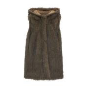 Faux Fur Hooded Vest