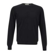 Merino Wool Crew Neck Sweater Sort