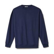 Bomuld Crewneck Sweatshirt med Logo Print