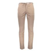 Beige Bomuld Jeans & Bukser, 5-Lomme