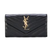 Metal YSL Snap Wallet Sort