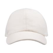 Hvid Cashmere Baseball Hat