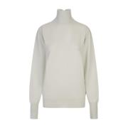 Grøn Turtleneck Merinould Sweater