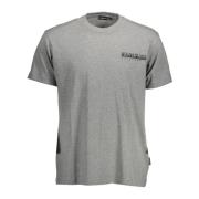 Stilfuldt Logo T-shirt i Grå