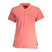 Kortærmet Polo Shirt Pink Logo