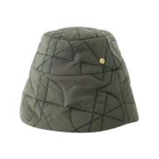 Grøn Syntetisk Bucket Hat