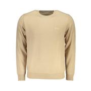 Elegant Beige Broderet Sweater