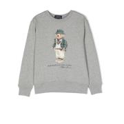 Grå Børn Crew-Neck Sweatshirt