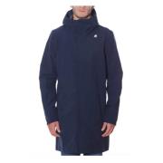 Blå Bonded Parka Triple-Layer Design