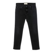 Slim-Fit 5-Lomme Sort Jeans