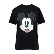 Mickey Crew-Neck T-shirt med nitter