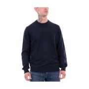 Blå Sweater Casual Stil