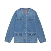 Vintage-inspireret Janet Jacket i Atlantic Blue