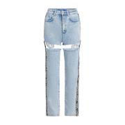 Dame Straight Cut Out Denim Jeans