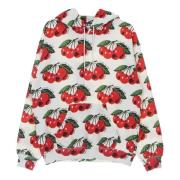 Cherry Allover Hoodie Letvægts Sweatshirt