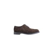 Brun Suede Læder Derby Brogues