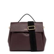 Stilfuld Blomme Crossbody Taske