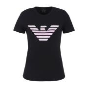 Sort Logo Print T-shirts og Polos