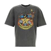 Oversize Hollywood Sort Bomuld T-shirt