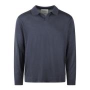 Kashmir V-Neck Polo Sweater