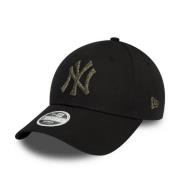 Sort Yankees Metallic Logo Kasket