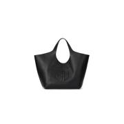 Sort Pebble Tote Taske